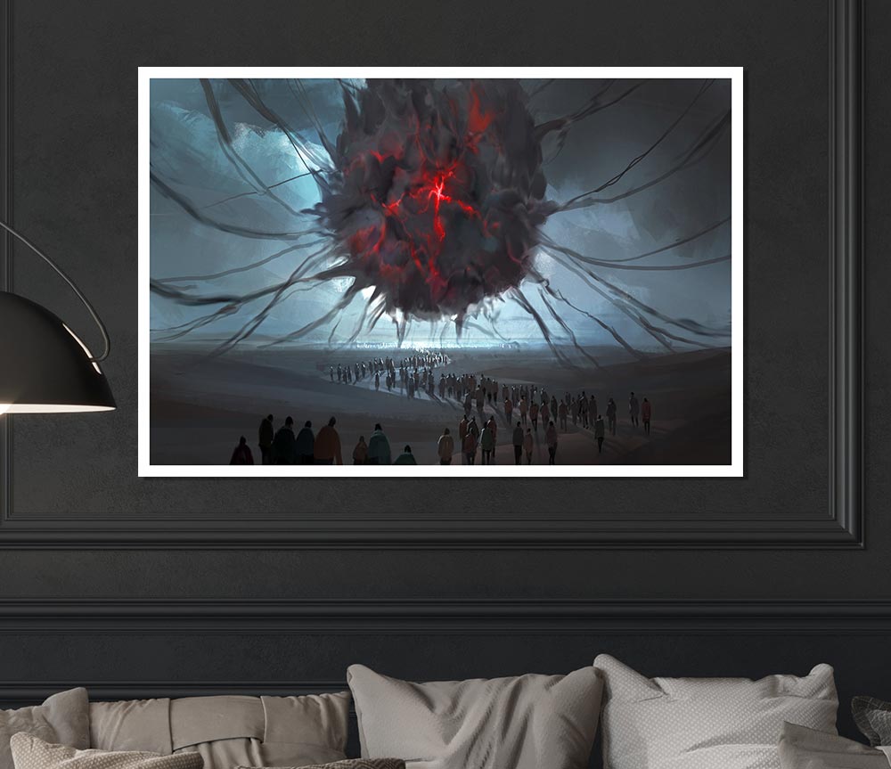 The Darkness Grows Above Print Poster Wall Art