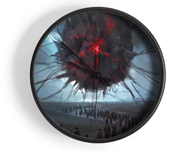 The Darkness Grows Above Clock - Wallart-Direct UK