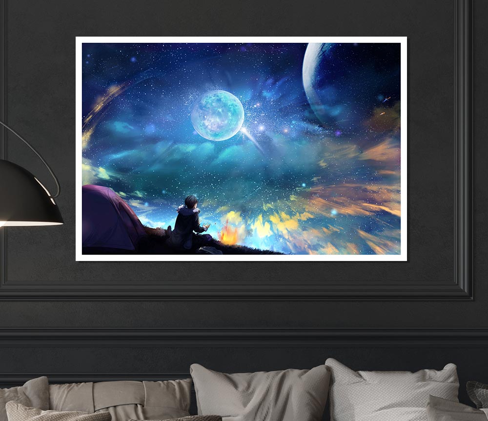 Watching The Universe Print Poster Wall Art