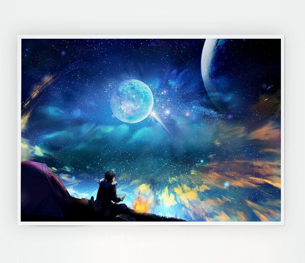 Watching The Universe Print Poster Wall Art