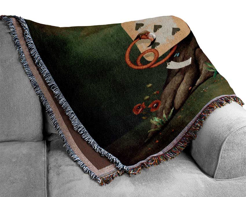 The Dice House Alice In Wonderland Woven Blanket