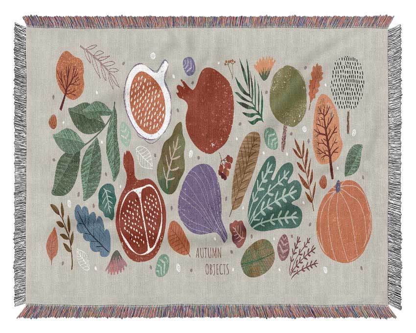 The Autumn Vegetables Woven Blanket