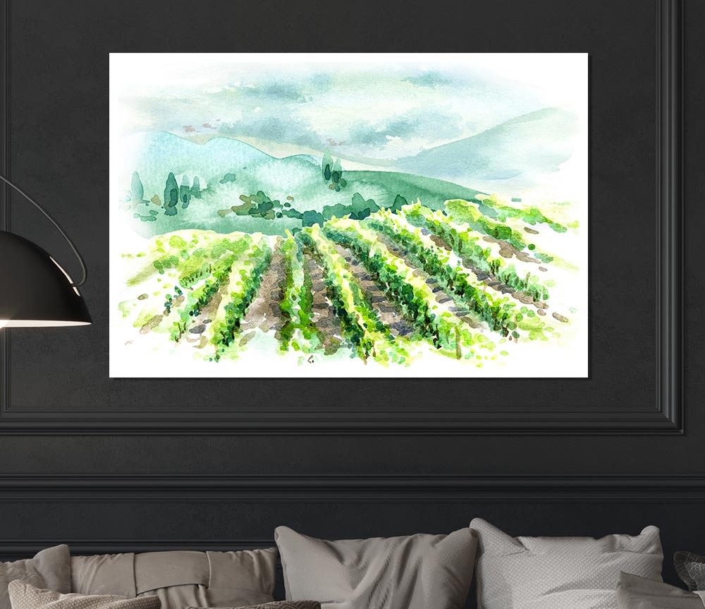 The Ploughed Fields Print Poster Wall Art