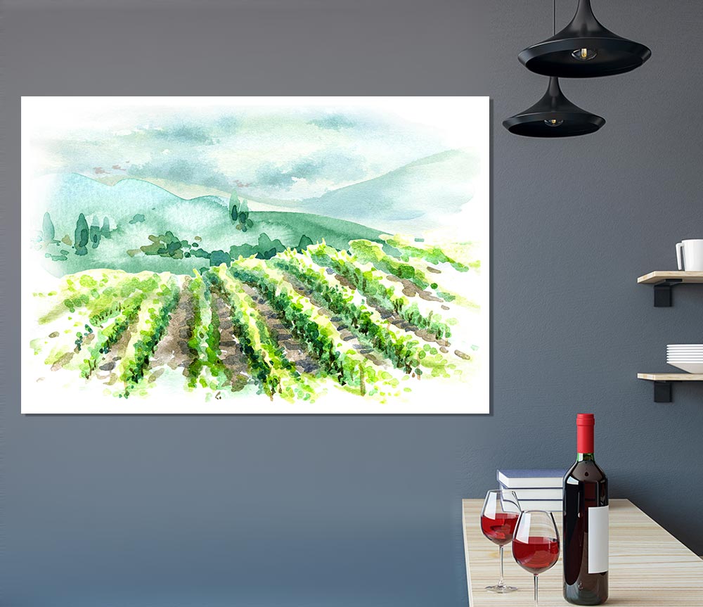 The Ploughed Fields Print Poster Wall Art