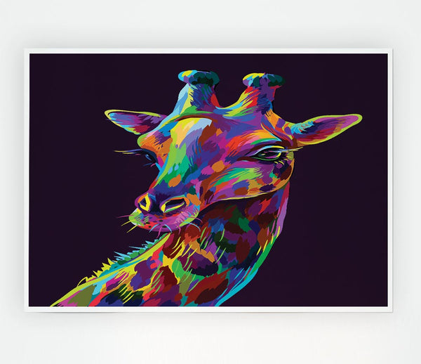 Beautiful Giraffe Print Poster Wall Art