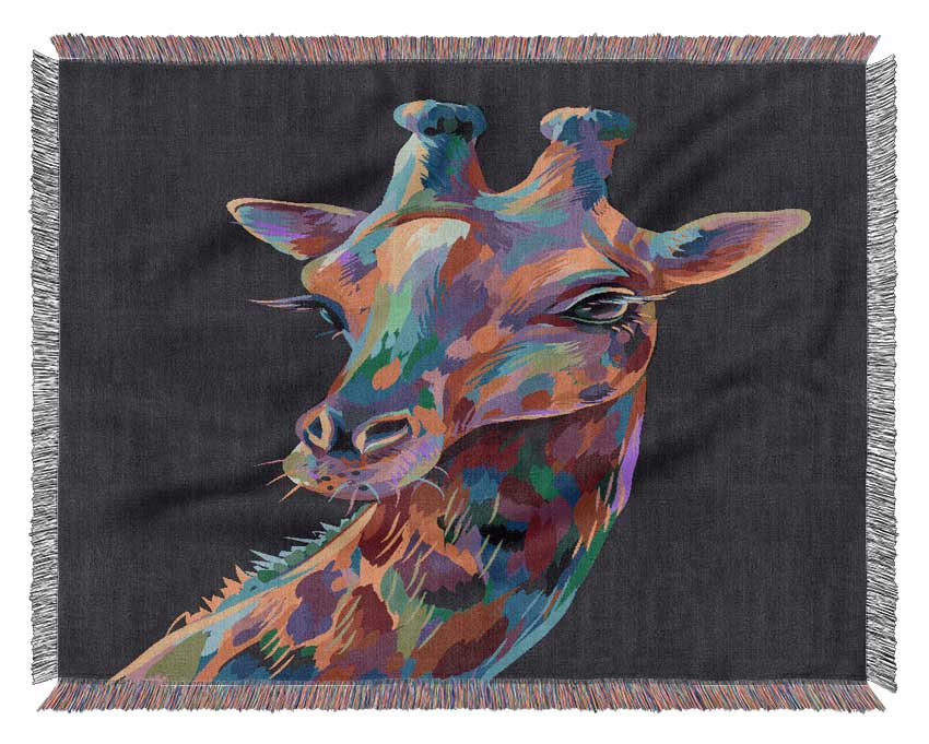 Beautiful Giraffe Woven Blanket