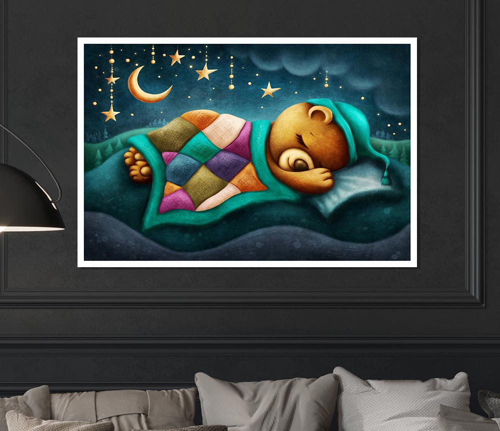 The Bear Slumber Print Poster Wall Art