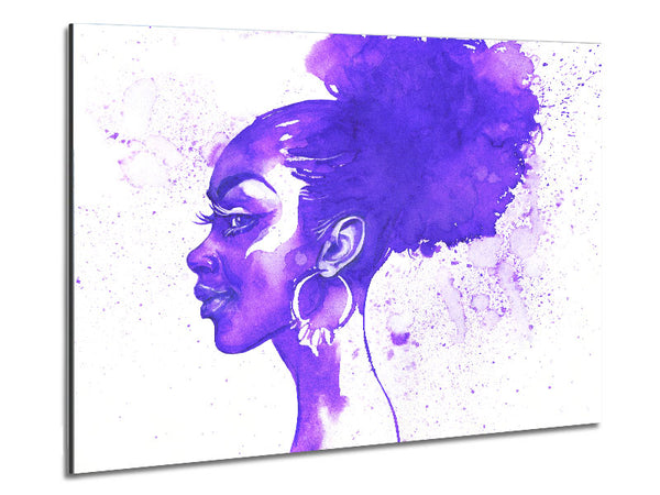 Purple Ink Drawing Face