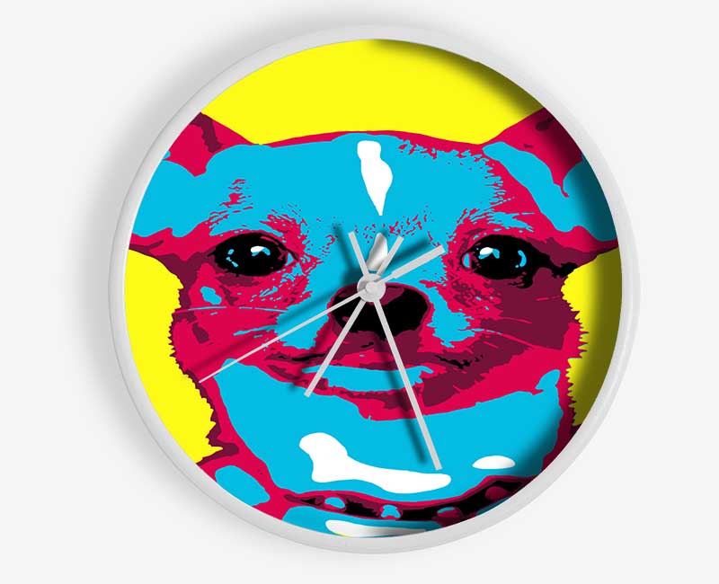 The Pop Art Chihuahua Clock - Wallart-Direct UK