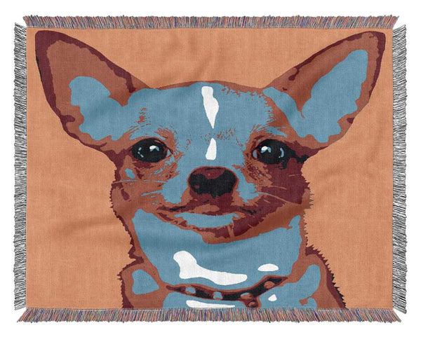 The Pop Art Chihuahua Woven Blanket