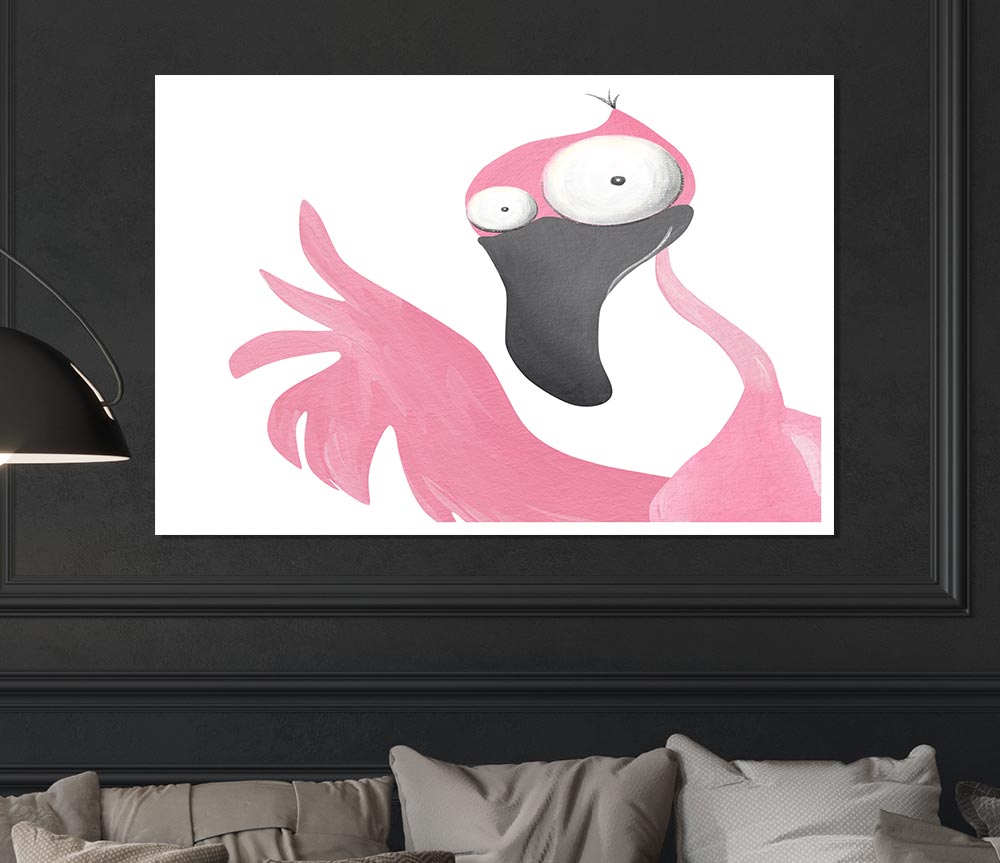 The Pink Flamingo Print Poster Wall Art