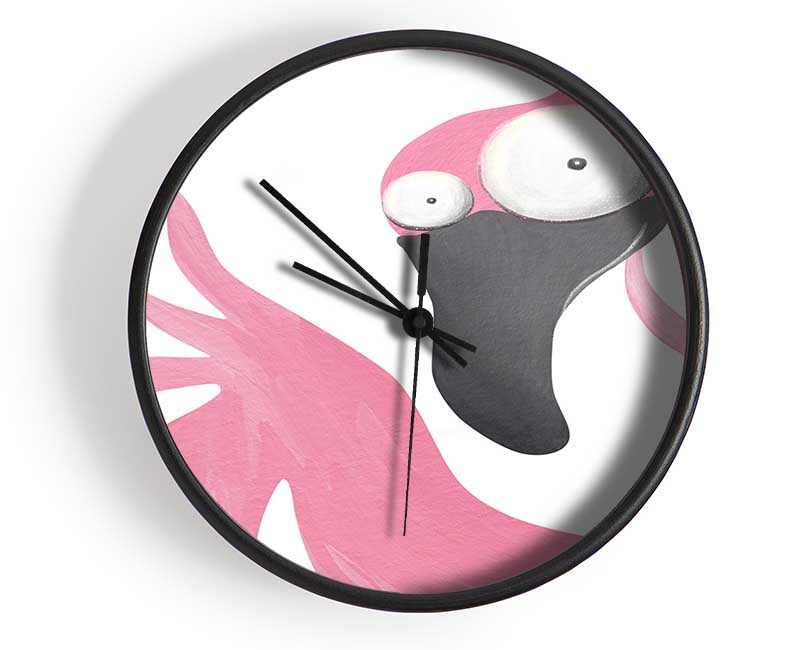 The Pink Flamingo Clock - Wallart-Direct UK