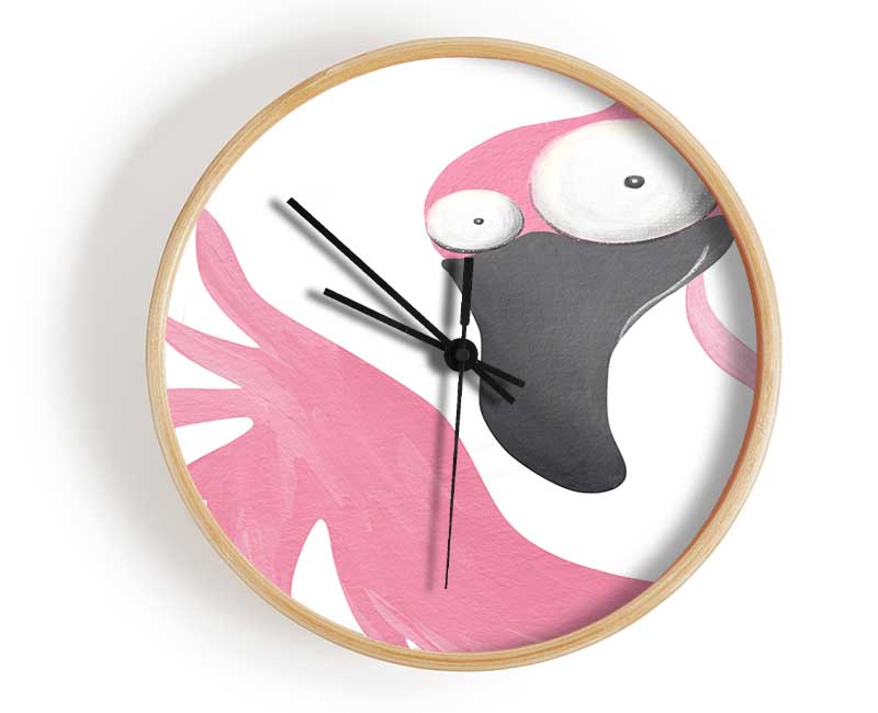 The Pink Flamingo Clock - Wallart-Direct UK