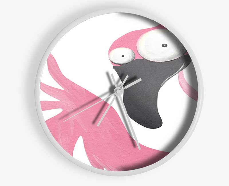 The Pink Flamingo Clock - Wallart-Direct UK