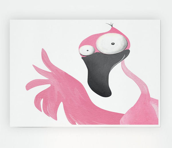 The Pink Flamingo Print Poster Wall Art