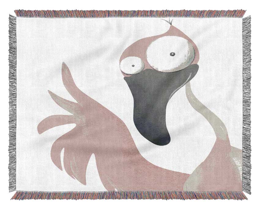 The Pink Flamingo Woven Blanket