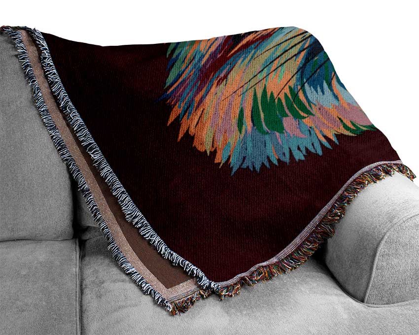 The Colourful Fox Woven Blanket