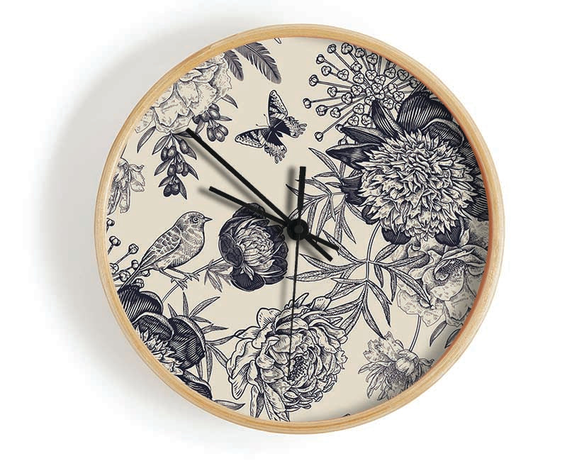 The Bird Wildlife Clock - Wallart-Direct UK