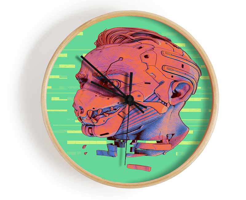 Face Mask Fighter Clock - Wallart-Direct UK