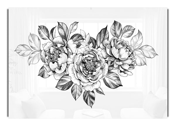 Three Roses Illustration