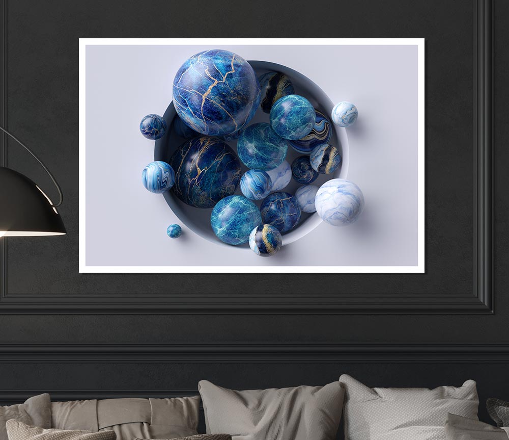 The Spheres In The Hole Print Poster Wall Art