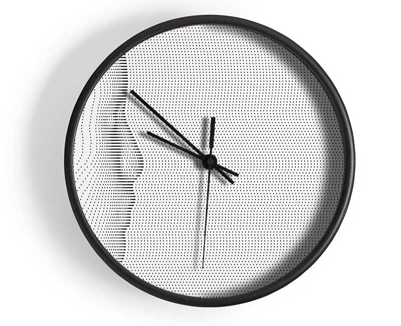 Face In Abstract Clock - Wallart-Direct UK