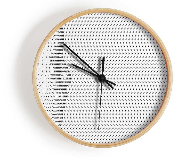 Face In Abstract Clock - Wallart-Direct UK