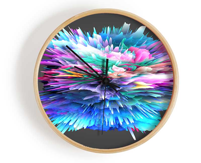 Shard Of Colour Clock - Wallart-Direct UK