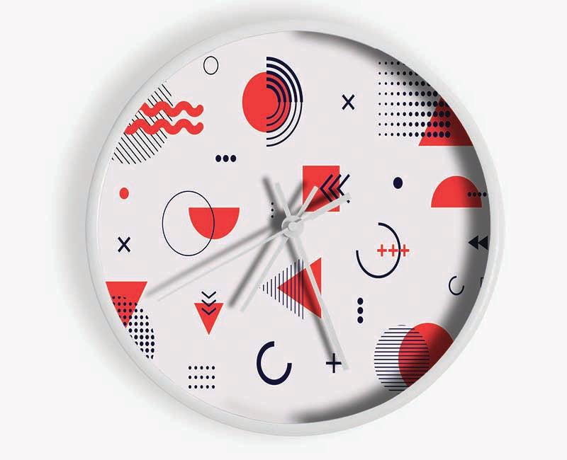 Shapes Of The Future Clock - Wallart-Direct UK