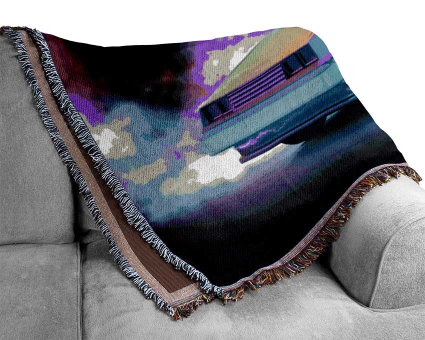 Delorean Smoke Woven Blanket