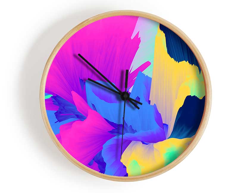 The Colour Washout Clock - Wallart-Direct UK