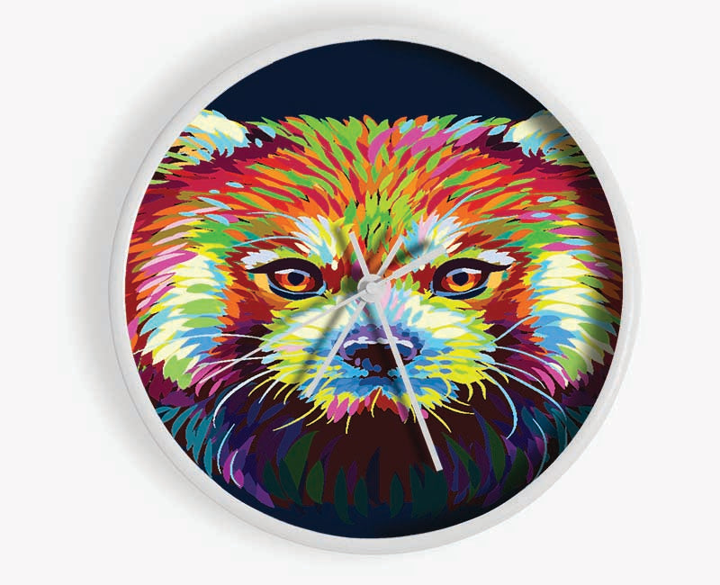 Red Panda Stare Clock - Wallart-Direct UK