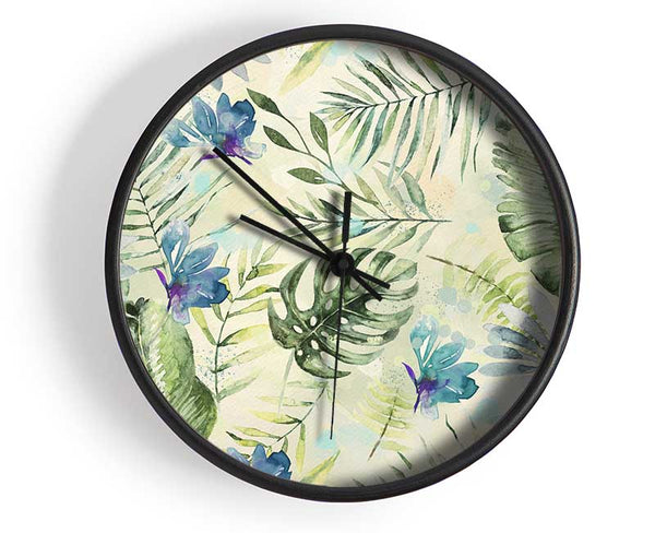 Monstera Cheese Plant Love Clock - Wallart-Direct UK