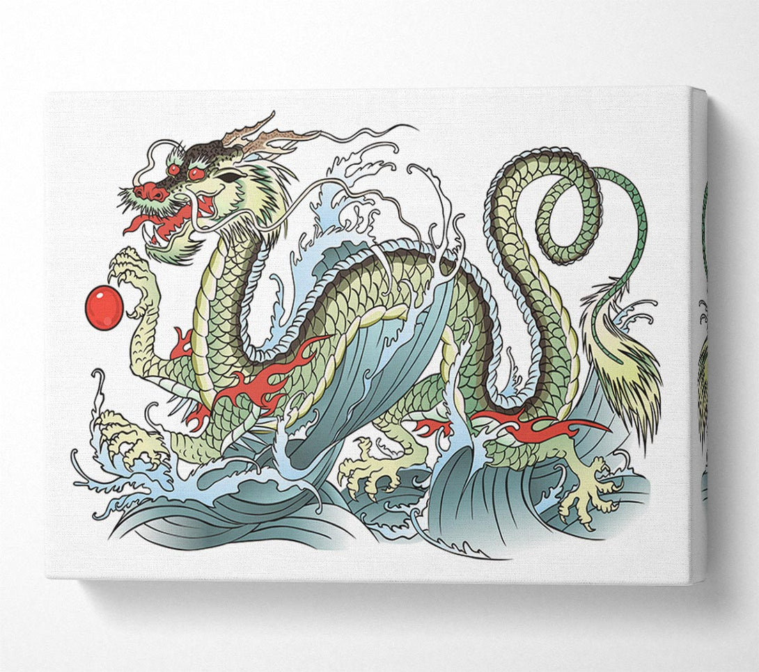 Picture of The Chinese Dragon Dance Canvas Print Wall Art