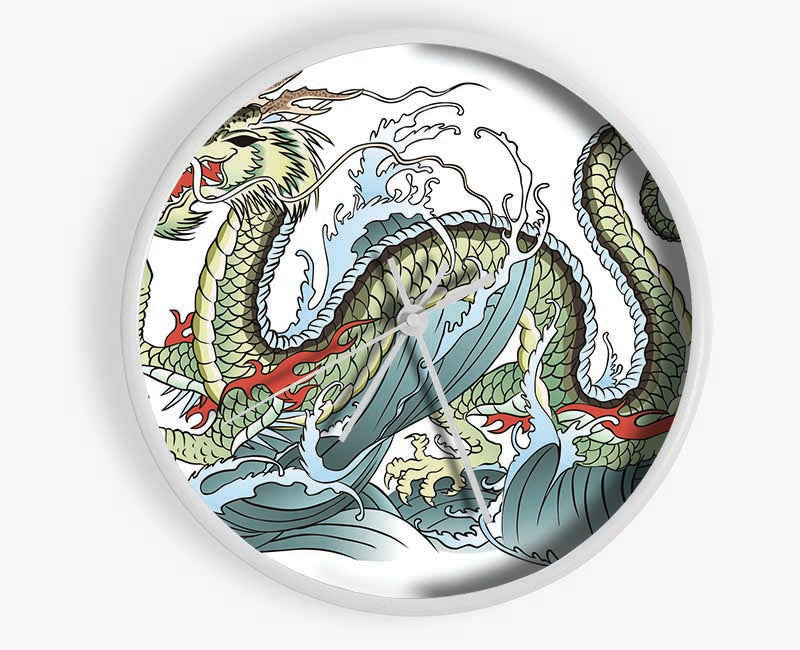 The Chinese Dragon Dance Clock - Wallart-Direct UK