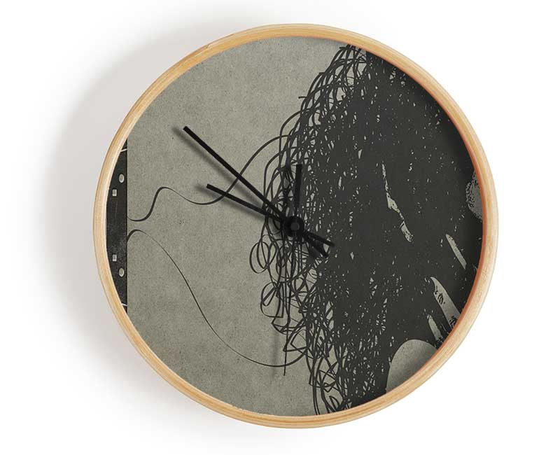 Cassette Tape Woman Clock - Wallart-Direct UK