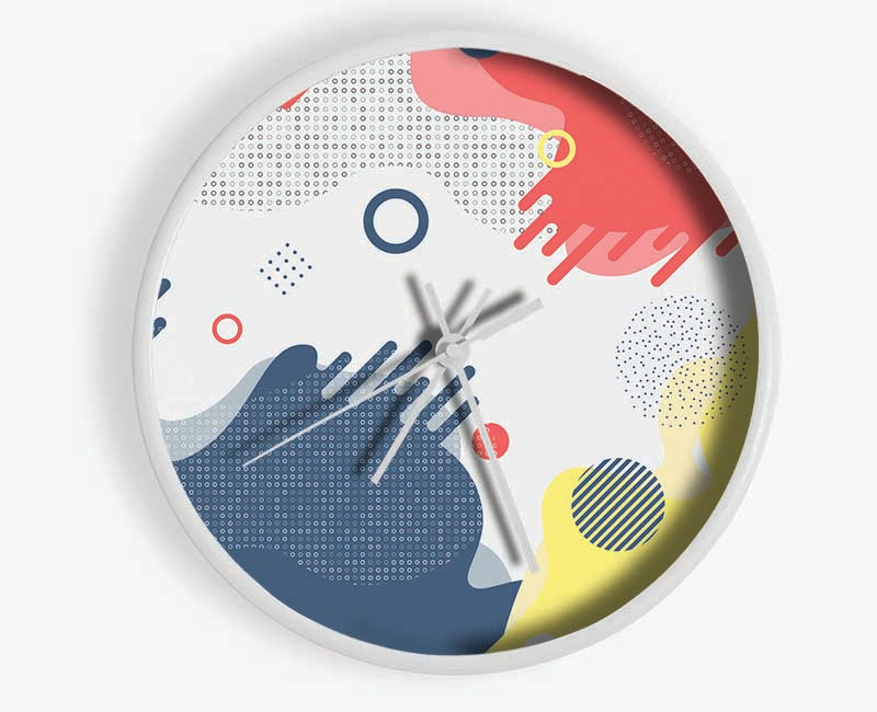 When The Colous Meet Clock - Wallart-Direct UK