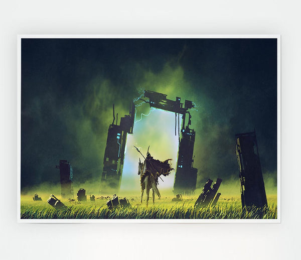 The Door To The Realm Print Poster Wall Art