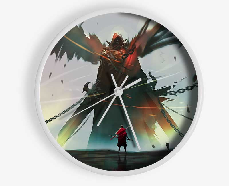 Battling Evil Clock - Wallart-Direct UK