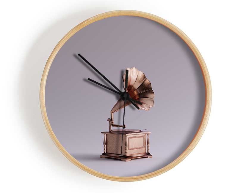 Gramophone Simplicity Clock - Wallart-Direct UK