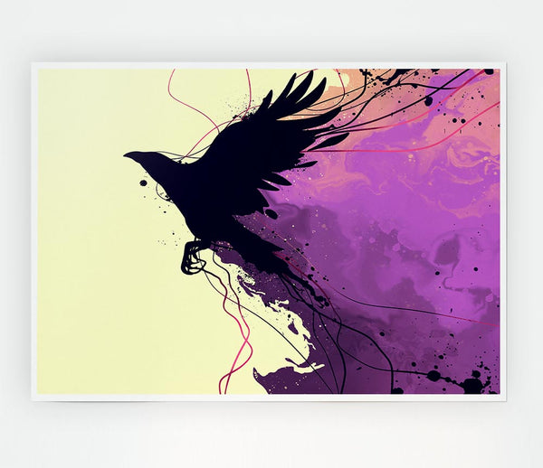 Blackbird Breaking The Boundries Print Poster Wall Art