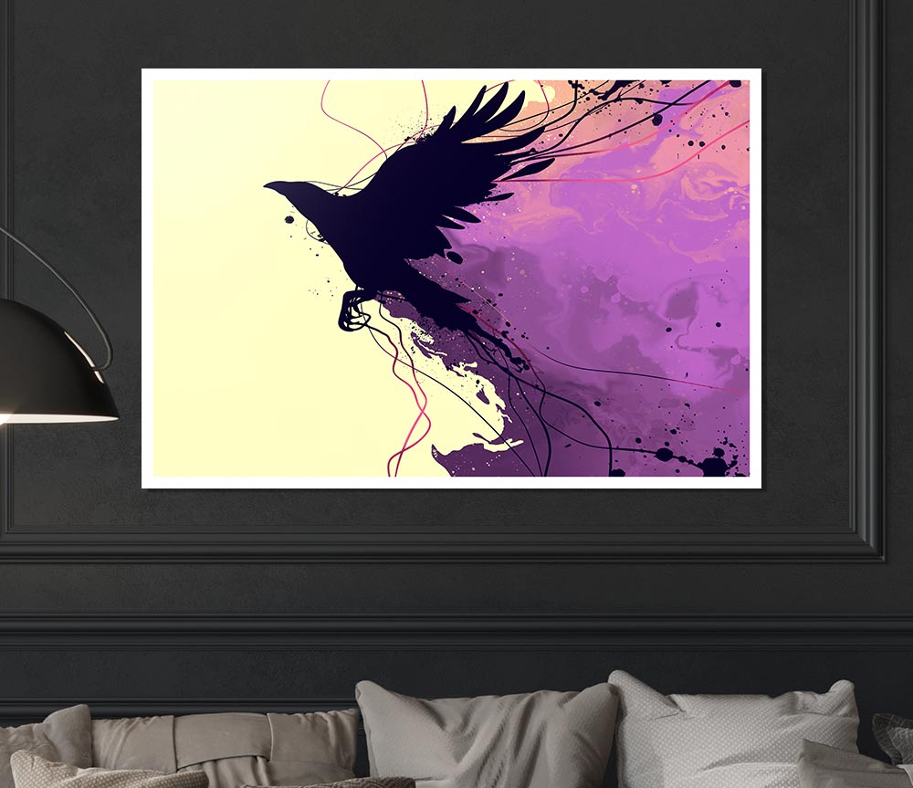 Blackbird Breaking The Boundries Print Poster Wall Art