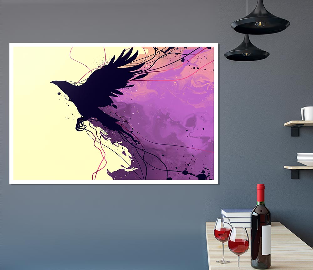 Blackbird Breaking The Boundries Print Poster Wall Art