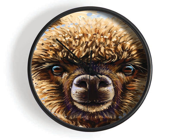 Alpaca Stare Clock - Wallart-Direct UK