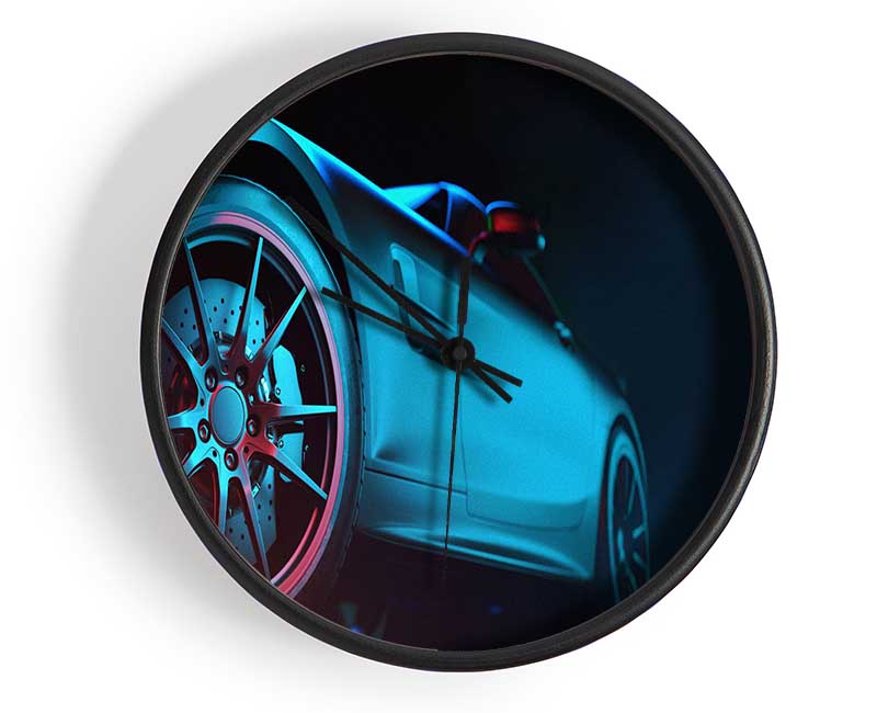 Sports Car Stance Clock - Wallart-Direct UK