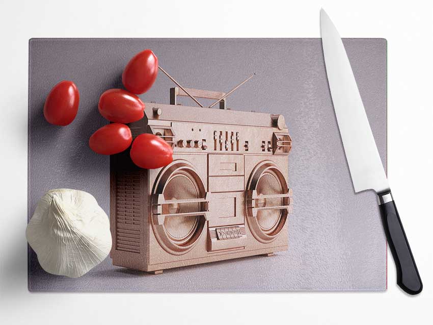 Boombox Simple Glass Chopping Board