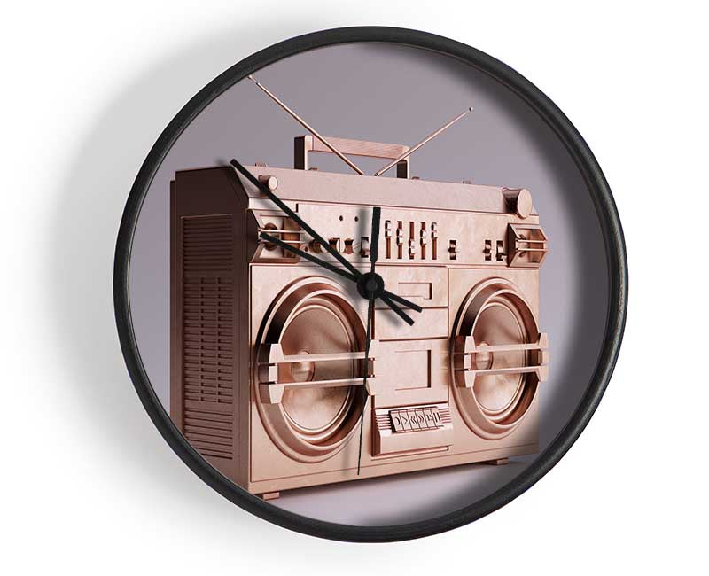 Boombox Simple Clock - Wallart-Direct UK