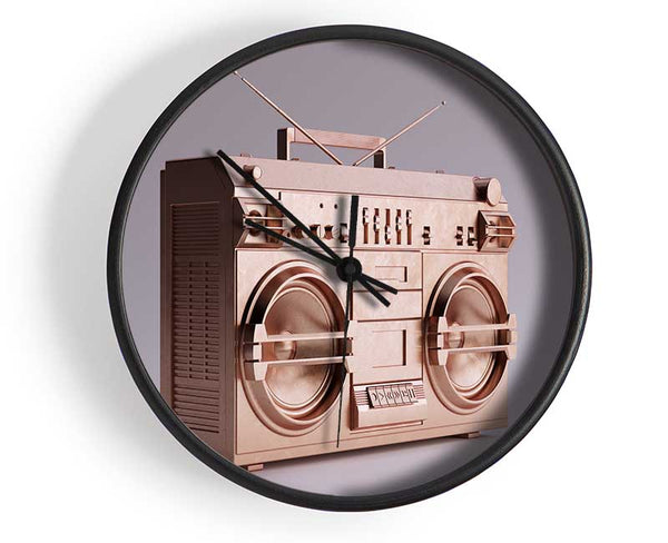 Boombox Simple Clock - Wallart-Direct UK