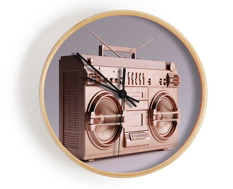 Boombox Simple Clock - Wallart-Direct UK