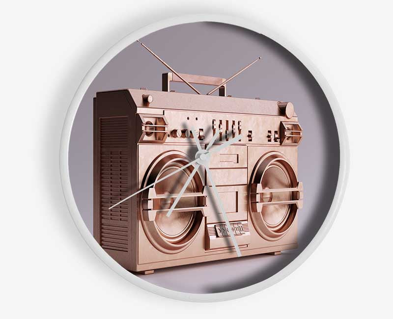 Boombox Simple Clock - Wallart-Direct UK